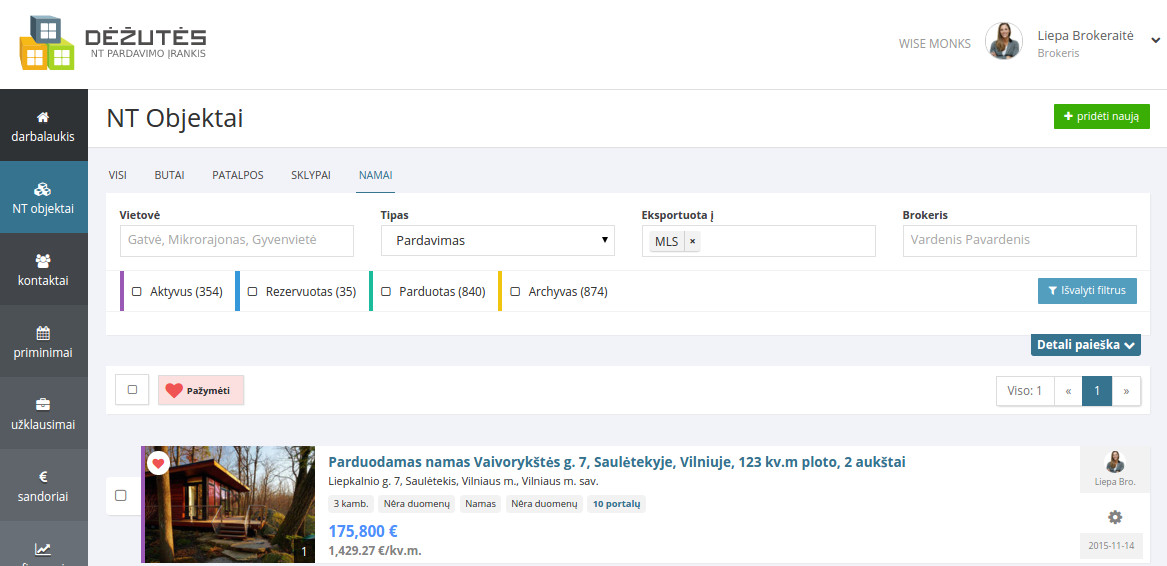Dėžutės NT sistema